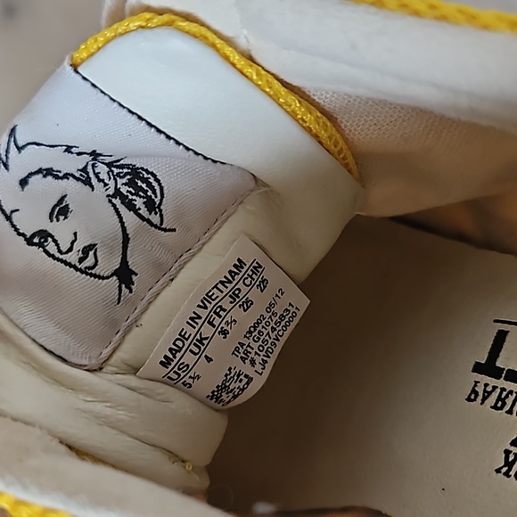 JEREMY SCOTT x ADIDAS: Yellow and orange Arrow wedge sneakers - Picture 7 of 8